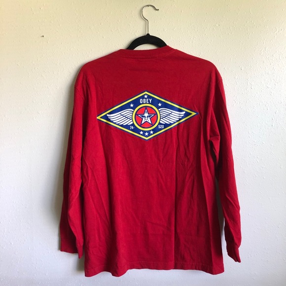 Men’s Obey long sleeve tee - Picture 3 of 5